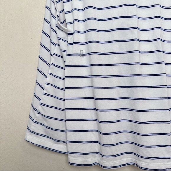 Kit And Ace Womens Small Striped Sleeveless Tank Top White and Blue - Picture 10 of 12